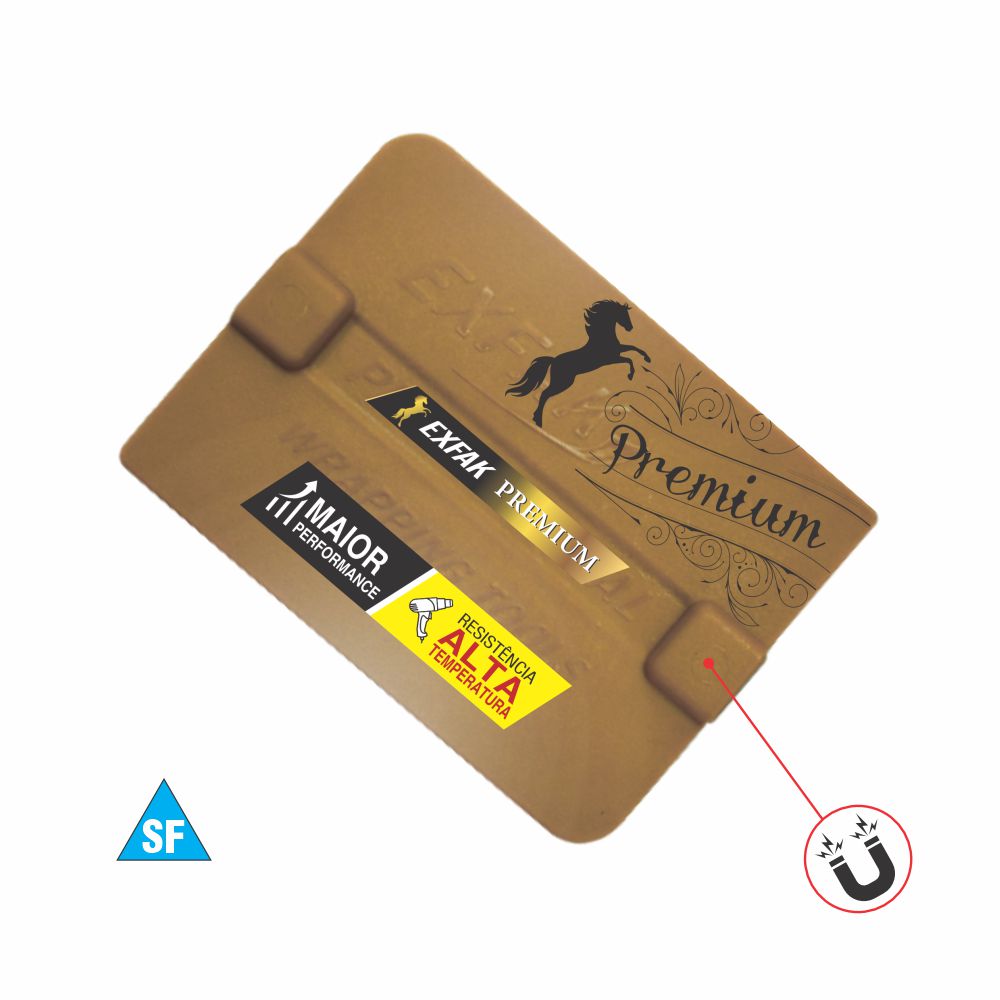 Golden Magnetic Squeegee - Semi Flexible - 50-2048