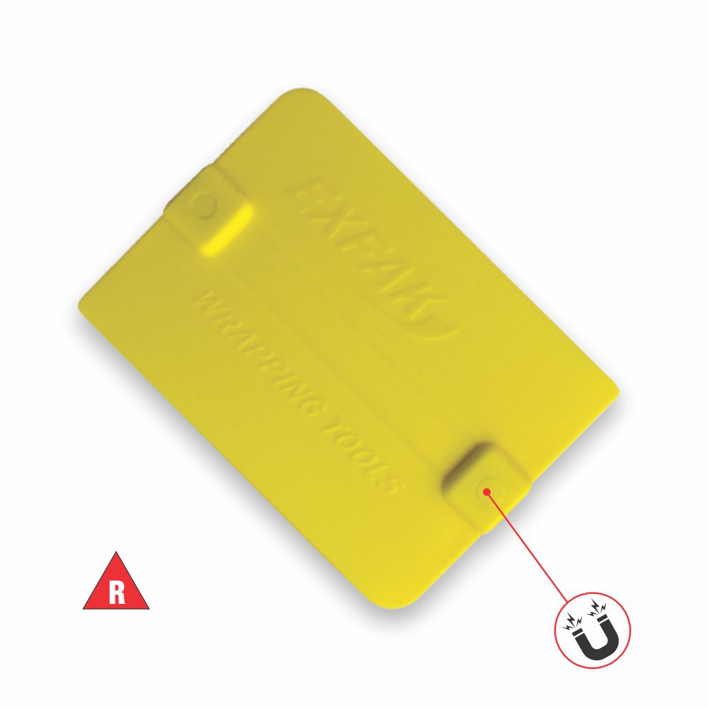 Yellow Rectangular Squeegee with Magnet - Exfak - 50-2076