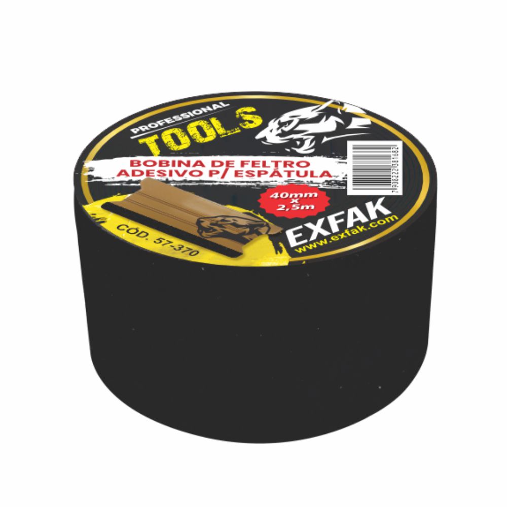 40mm x 2.5m Felt Roll - 57-370 - Exfak